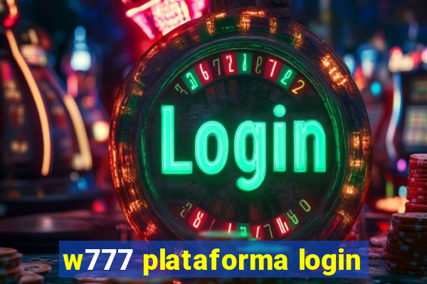 w777 plataforma login